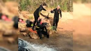Bombeiros encontram corpo de menina de 12 anos levado por correnteza de rio em MS