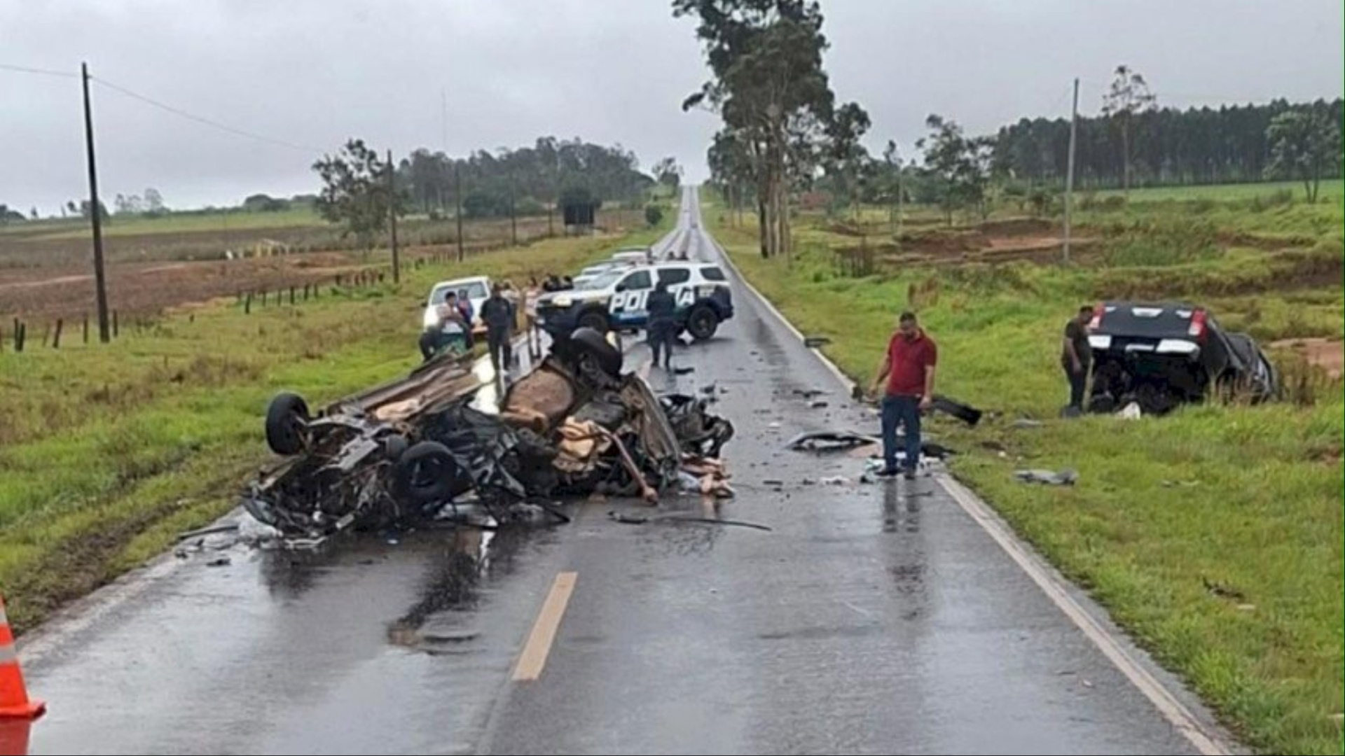 Casal morre e bebê fica gravemente ferido em acidente na MS-164
