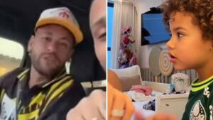 ‘Tá de sacanagem?’: Neymar se revolta com Bruna Biancardi ao ver filha com camiseta do Palmeiras