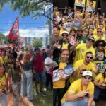 Campo Grande tem atos a favor de Flávio Bolsonaro e Lula neste sábado