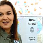 Adriane Lopes diz que vota com esperança de dias melhores para o Brasil: ‘Exercer cidadania’