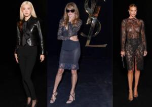 Constelação de celebridades e personalidades no desfile de YSL