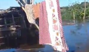 Água começa a baixar, mas moradores seguem ilhados em zona rural de Batayporã