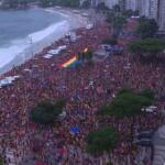 Artistas se apresentam durante ato em apoio a Lula no Centro do Rio e Copacabana