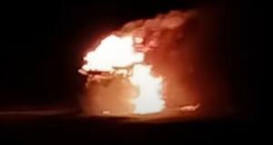 Caminhonete que pode ter sido usada em execução de casal na fronteira é encontrada incendiada