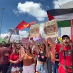 Apoiadores de Lula fazem ato no centro de Brasília