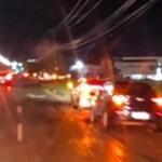 VÍDEO: motorista filma mais de dez carros parados com pneus estourados na João Arinos