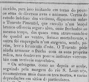 1849 – Índios matam filho do governador no Itiquira
