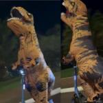 ‘Jurassic Park’ em Campo Grande? Dinossauro é visto de forma inusitada no Parque dos Poderes
