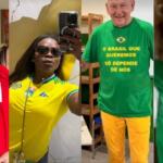 Com looks temáticos, artistas votam neste domingo: ‘Já votaram?’
