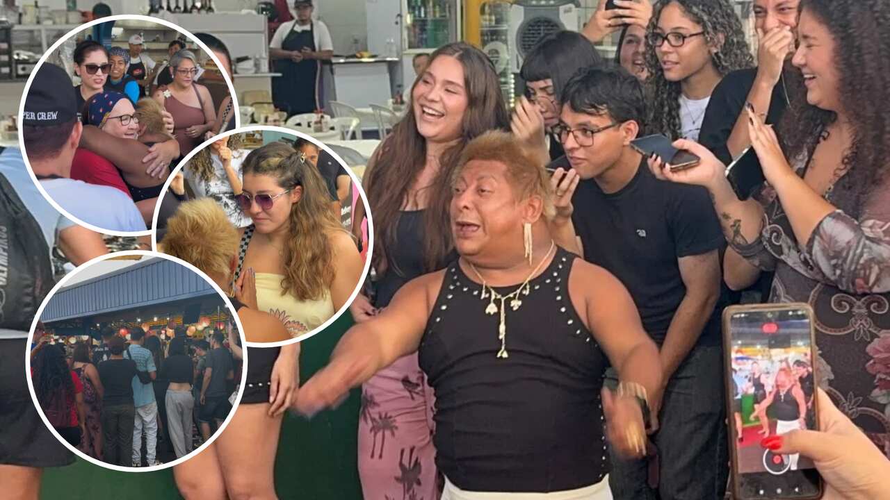 Patixa Teló causa alvoroço na Feira Central e faz até fã chorar: ‘vou levar lembranças’