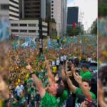 Com aliados, Flávio Bolsonaro reúne apoiadores em ato na Avenida Paulista
