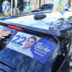 Flávio ‘embarca’ em 300 veículos durante adesivaço no Aero Rancho em Campo Grande