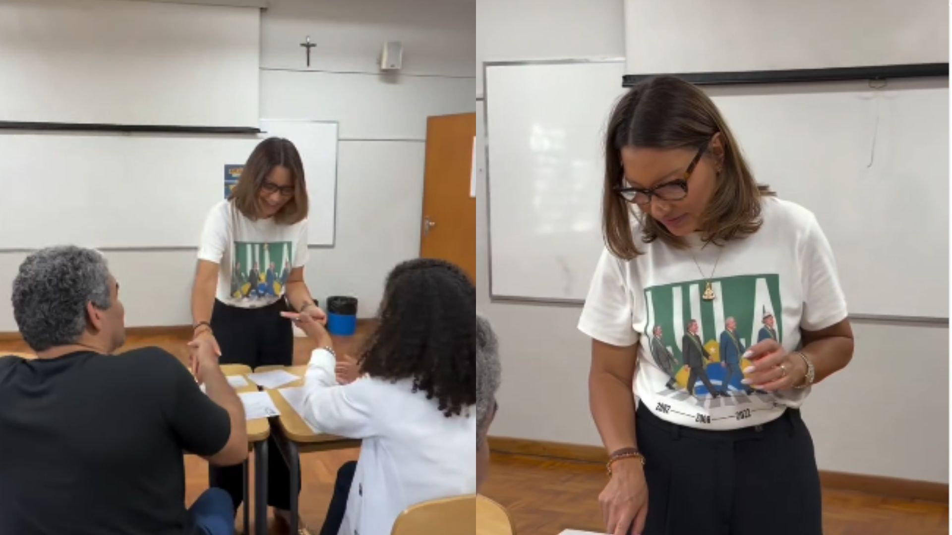 janja votando
