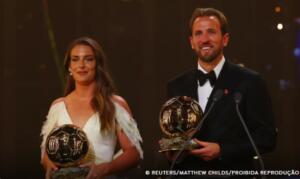 Harry Kane e Alexia Putellas vencem prêmio Bola de Ouro de 2026