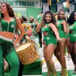 Paolla Oliveira estreia em seu primeiro ensaio como rainha de bateria da Imperatriz Leopoldinense