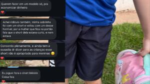 Mães se revoltam com uniforme masculino para filhas: ‘joguei no lixo’