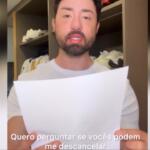 ‘Podem me descancelar?’: Rico Melquiades pede desculpas em carta aberta