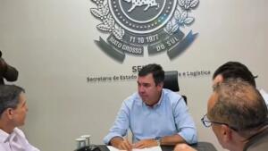 Riedel se reúne com secretários na Seilog-MS