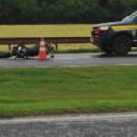 Motociclista morto em acidente passou por cima de canteiro central da BR-163, diz caminhoneiro