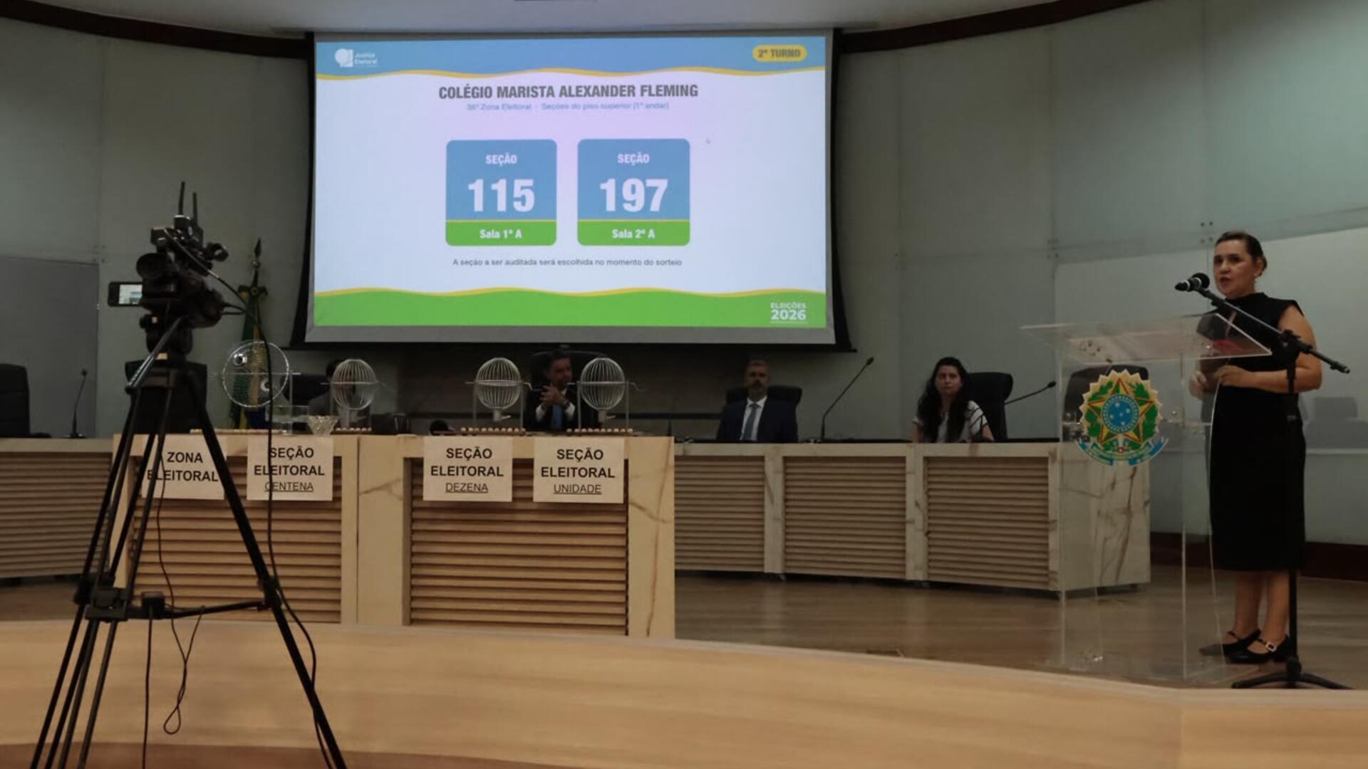 TRE-MS sorteia urnas eletrônicas que passarão por auditoria no 2º turno das Eleições 2026