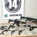 Motorista é preso ao ser flagrado com fuzil de fabricação norte-americana em Iguatemi