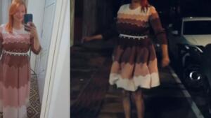 Paula Gabrielle chama atenção com vestido que pula famoso no TikTok