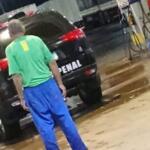 Bêbado é flagrado dirigindo viatura da Polícia Penal na BR-163