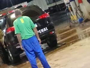 Bêbado é flagrado dirigindo viatura da Polícia Penal na BR-163